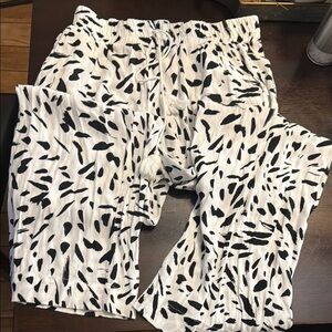 Velvet Heart Black and White Wide Leg Pants